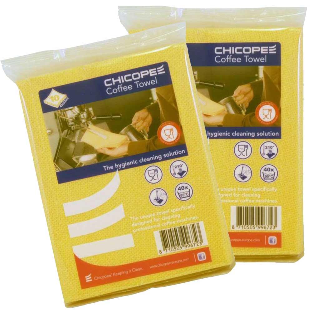 Chicopee Supertwill Coffee Towel / Cleaning Cloths Double Pack Orange - 20 Towels