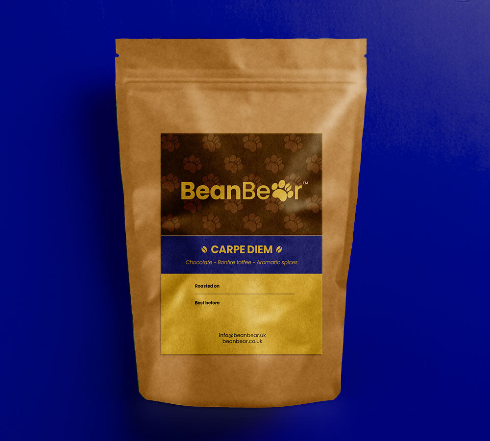 Carpe Diem fresh roasted coffee beans online from BeanBear