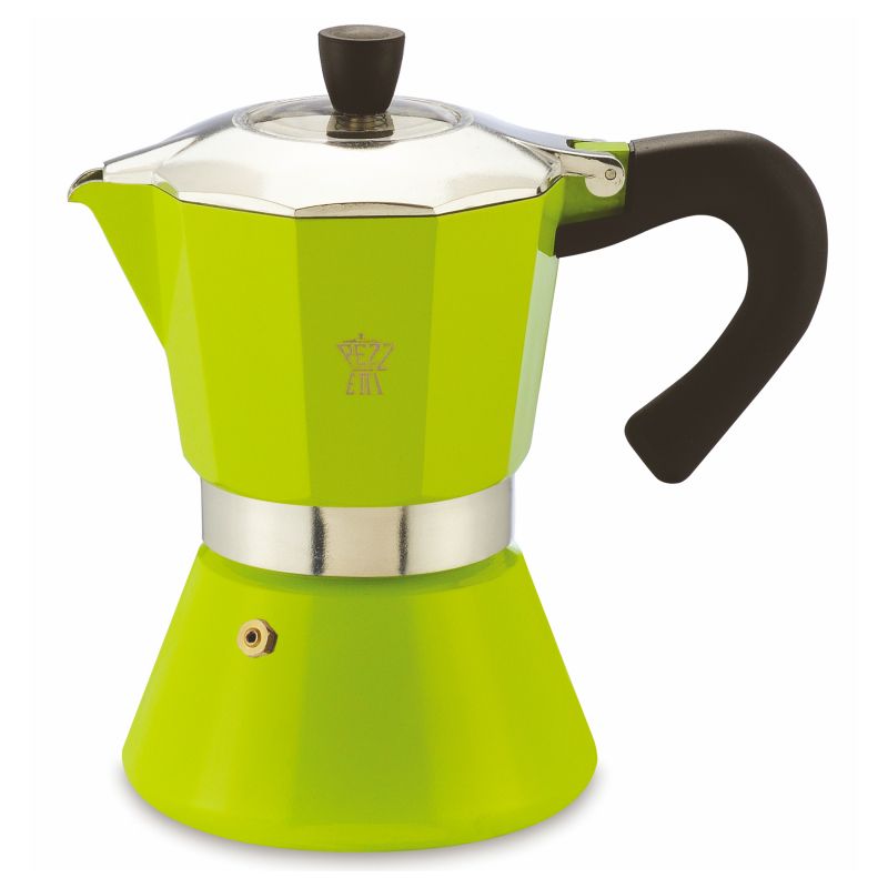 Pezzetti Bellexpress Stovetop Coffee Moka Pot - 6 Cup Green