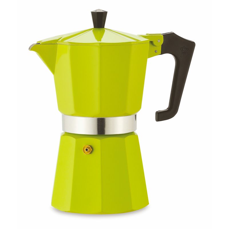 Pezzetti ItalExpress Stovetop Coffee Moka Pot - 6 Cup Green