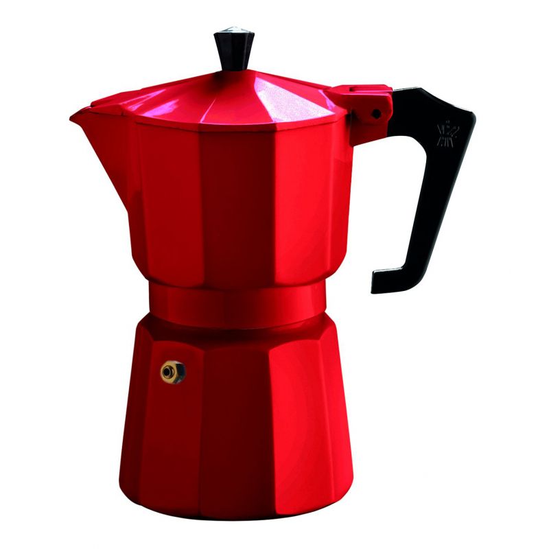 Pezzetti ItalExpress Stovetop Coffee Moka Pot - 6 Cup Red