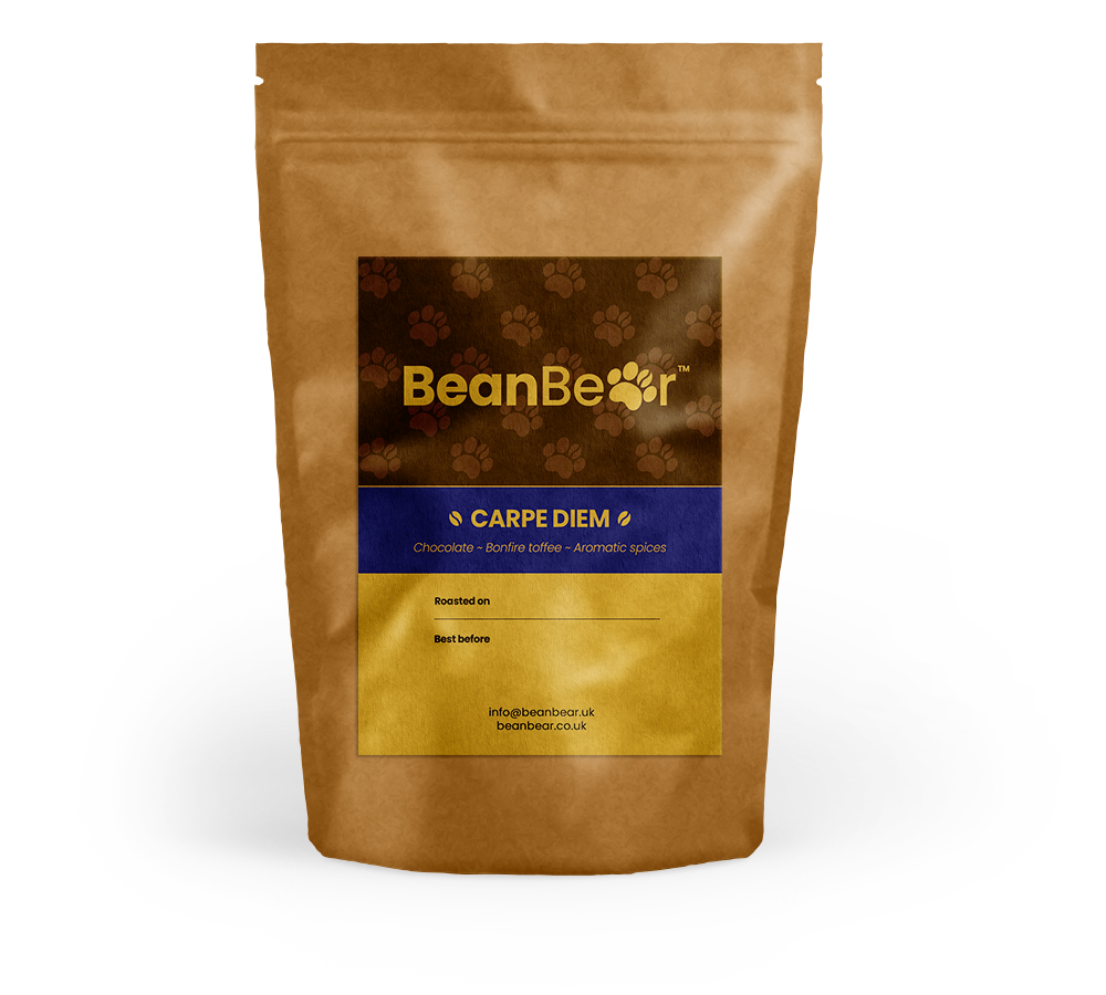 Carpe Diem fresh roasted coffee beans online from BeanBear