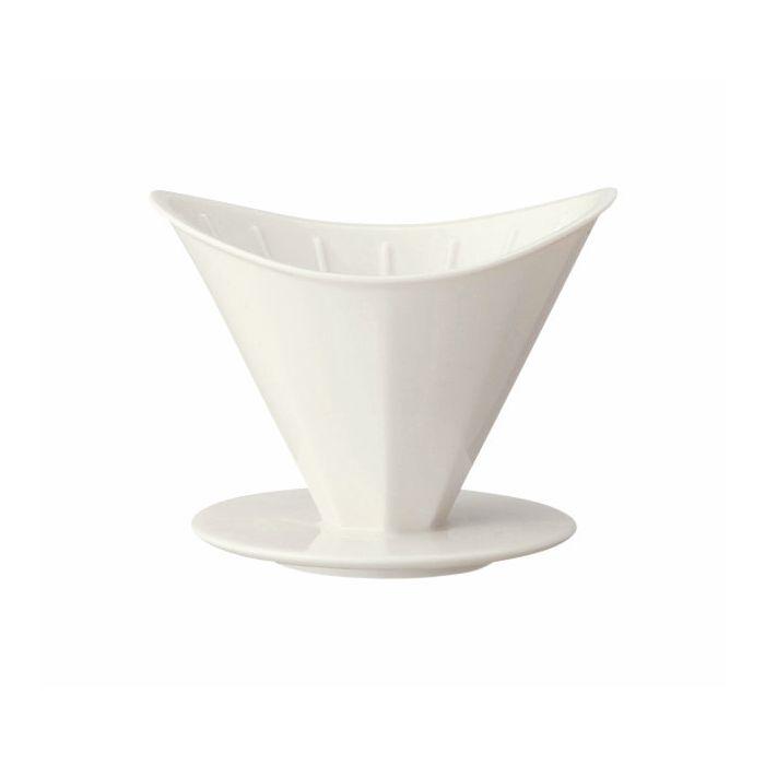 Kinto Oct Brewer 4 Cup White Porcelain Coffee Dripper - BeanBear